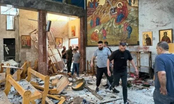 ACN, manifest mundial a favor de la llibertat religiosa. A la foto: atact contra l'església de Mar Elíes a Damasc (juny 2025) I ACN