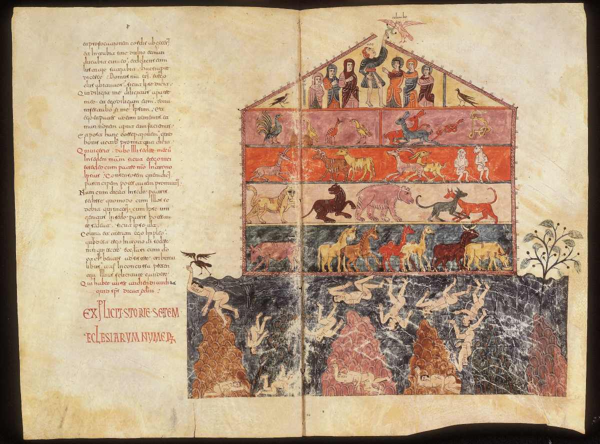 Una de les pàgines del Beatus de Girona I Catedral de Girona