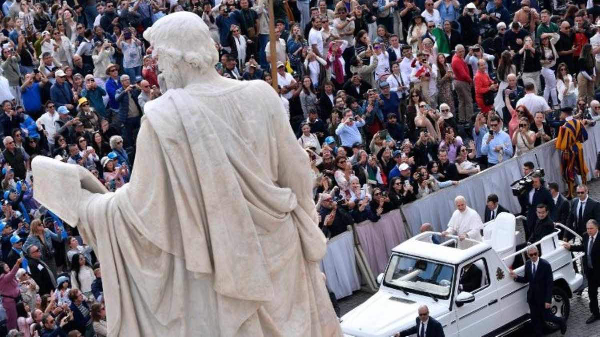 El papa Lleó XIV durant l'audiència de l'1 d'octubre de 2025 I Vatican News