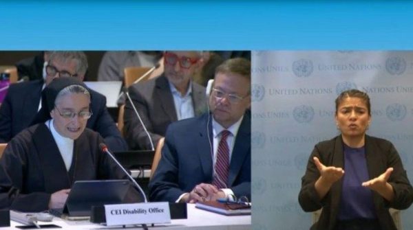 Veronica Donatello a l'ONU: discapacitat, IA i reptes en contextos de guerra I @ONU
