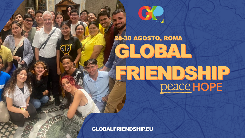 Cartell Global Friendship, trobada a Roma 2025 I @Comunitat Sant Egidi