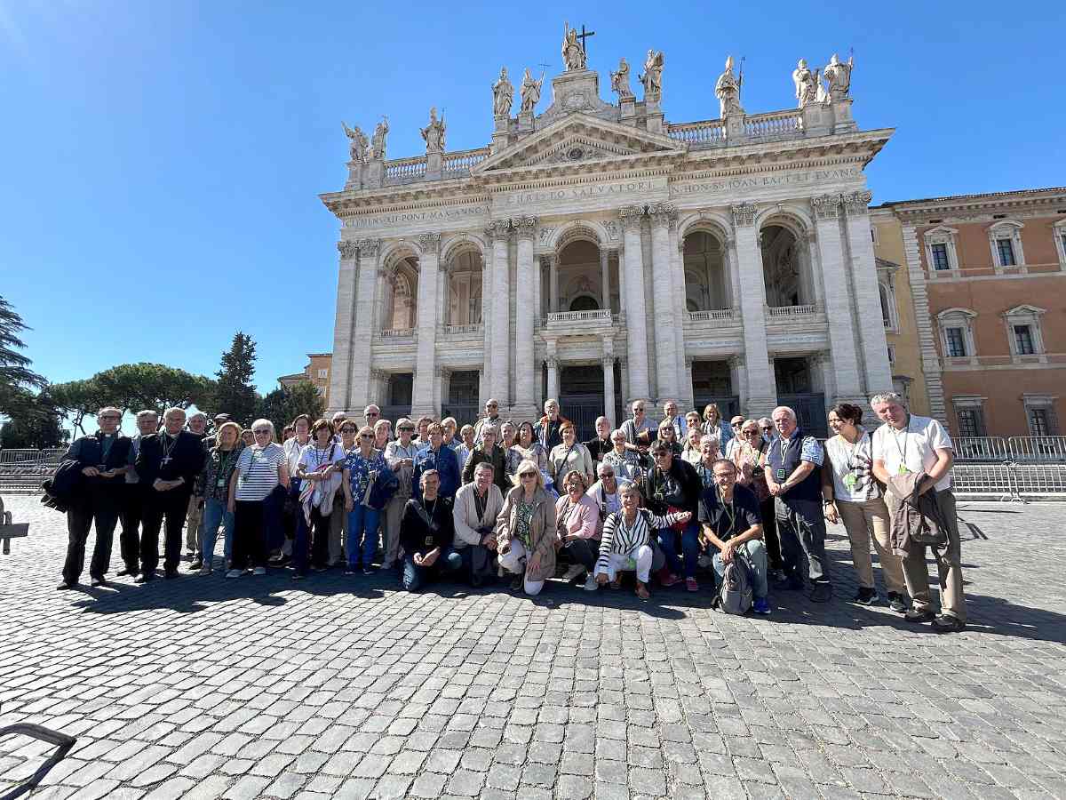 El grup de pelegrins de l'Arquebisbat de Tarragona a Sant Giovanni in Laterano I @Arquebisbat de Tarragona