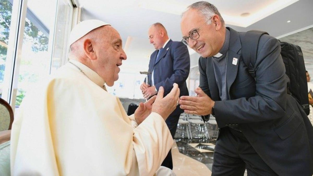 Antoni Spadaro amb el papa Francesc I @Vatican News