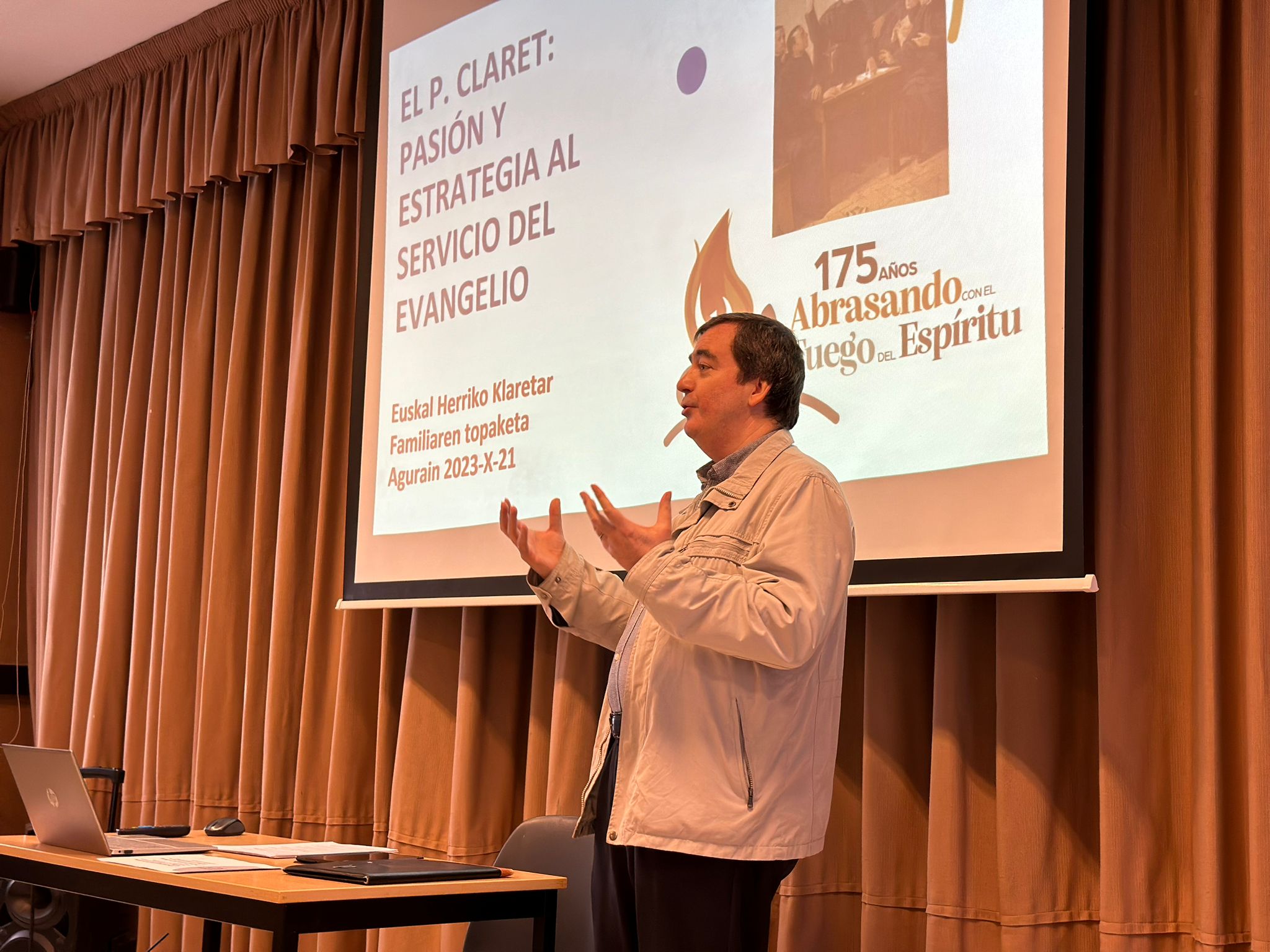 Màxim Muñoz, en una conferència celebrada recentment al País Basc. | Cedida