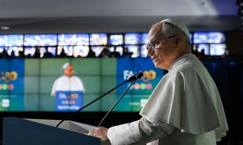 Papa Lleó XIV, a la FAO.