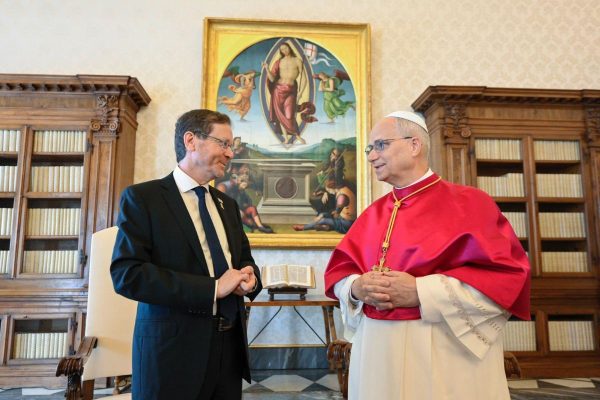 El papa Lleó XIV i Isaac Herzog