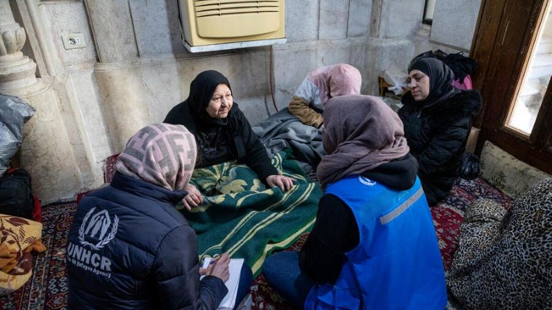 Refugiades cristianes sirianes ateses per ACNUR. | @ACNUR - Hameed Maarouf