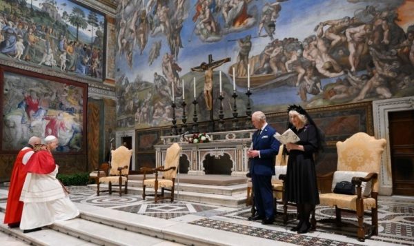 Papa Lleó XIV i reis d'Anglaterra.