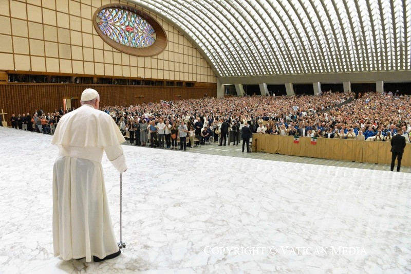 el papa, durant l'audiècnia