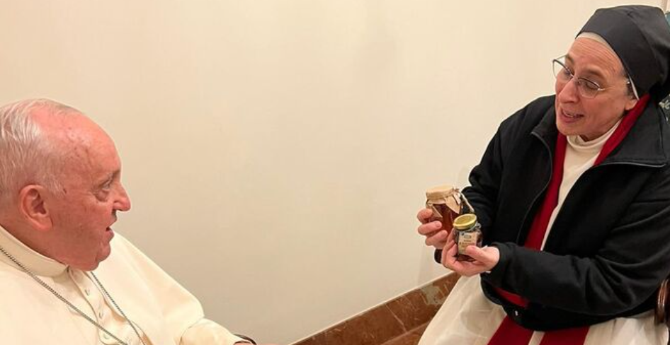 Sor Lucia Caram, amb Francesc.